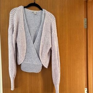 💸 Sincerely Jules Purple V-Neck top + cardigan